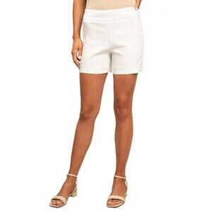 NEW PINE APPAREL pull on shorts in white